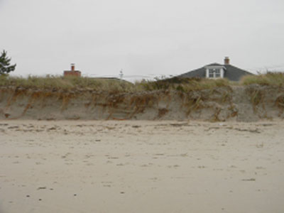 The dune loss after Sandy