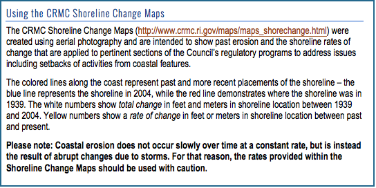 Using Shoreline Change maps