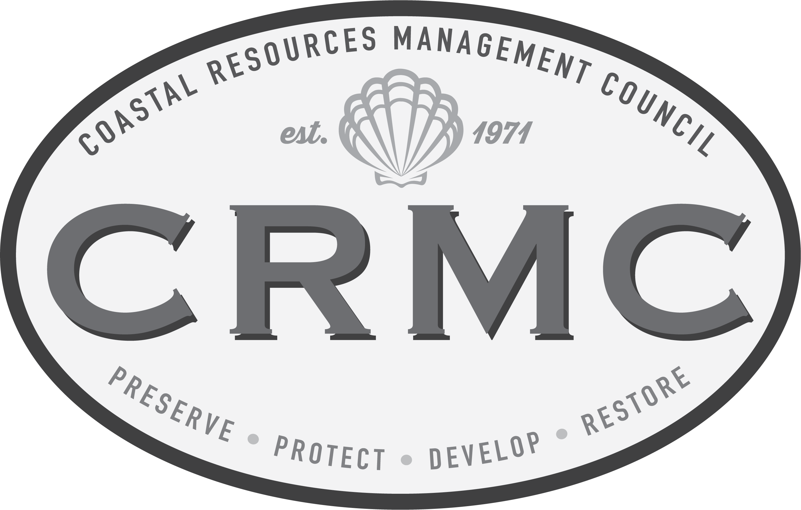 Black and white CRMC logo