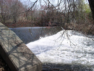Manton Pond Dam fishway construction in Johnston