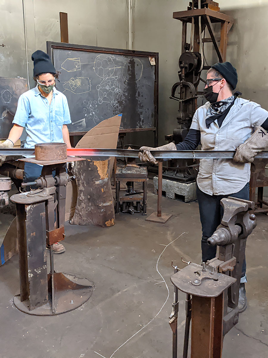 Welding debris art