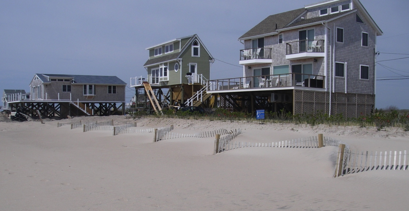 Elevated homes in Westerly